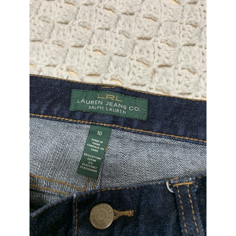 LRL Ralph Lauren Jeans‎ Women's Sz 10 Blue Denim Classic Bootcut W34 L32 Western - Picture 5 of 10